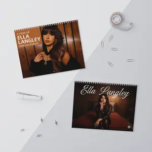 Ella Calendar 2026 | Langley Wall Calendar | Girls Gift | Fan Decor | Cute Desk Calendar