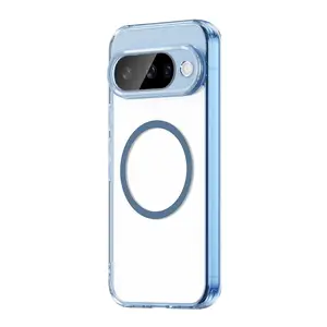 For Google Pixel 10 10A 9A 9 Pro XL 5G Phone Case Magnetic Wireless Charging Clear Cases Acrylic Back Cover