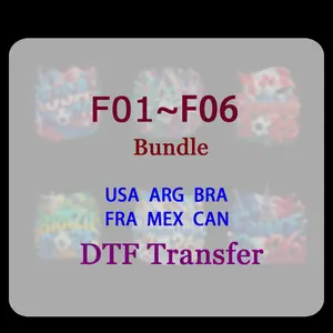 F01-F06 Bundle 2026 Football game DTF Heat Transfer Stickers, Cute Idol Character Iron-On Decals for T-Shirts, Bags & Fabric – DIY Craft Supplies