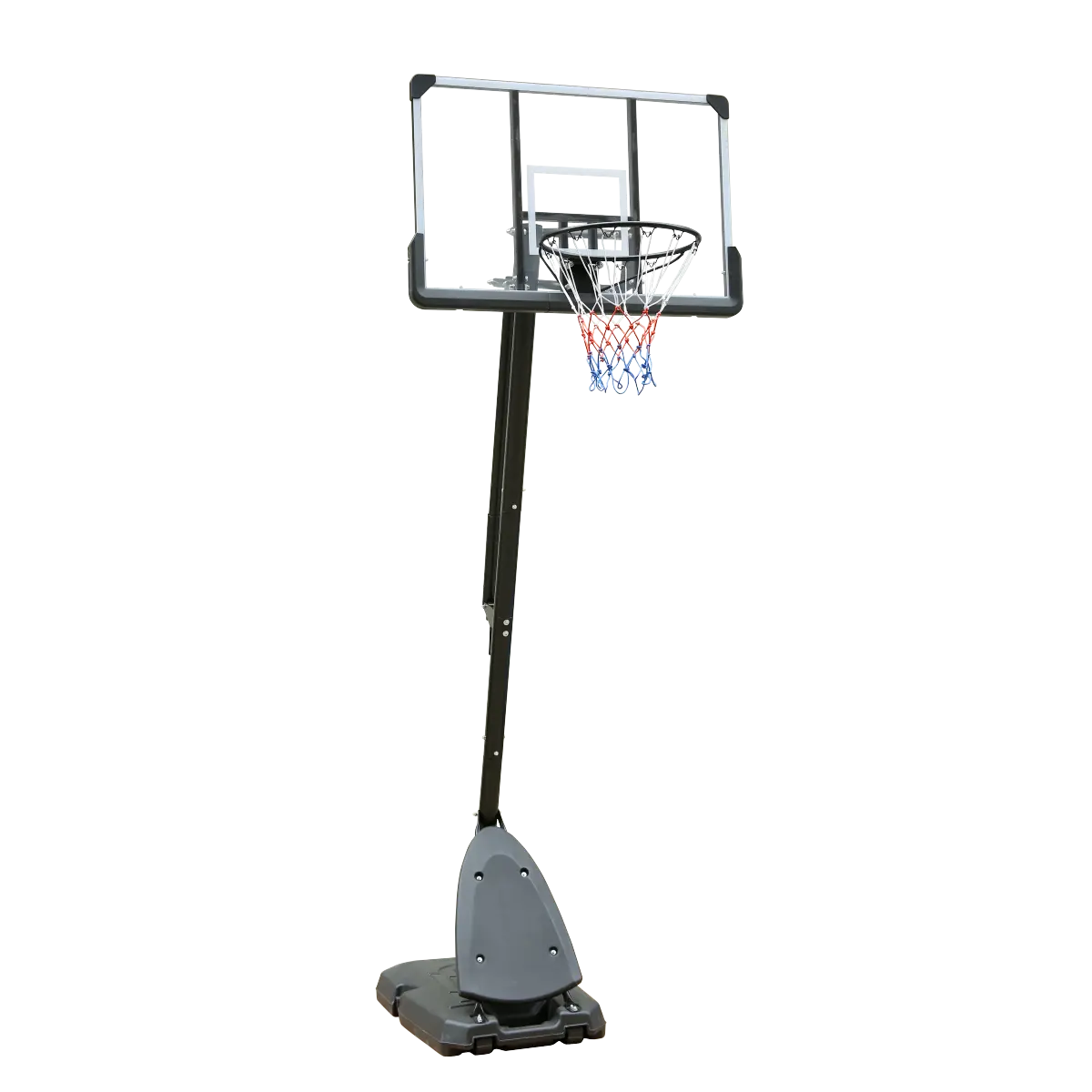 Portable Basketball Hoop Outdoor Basketball System 7.5ft-10ft Adjustable Basketball Stand with 44 Inch Backboard, for/Kids/Youth/Adults with Stable Base and Wheels, Use for Outdoor
