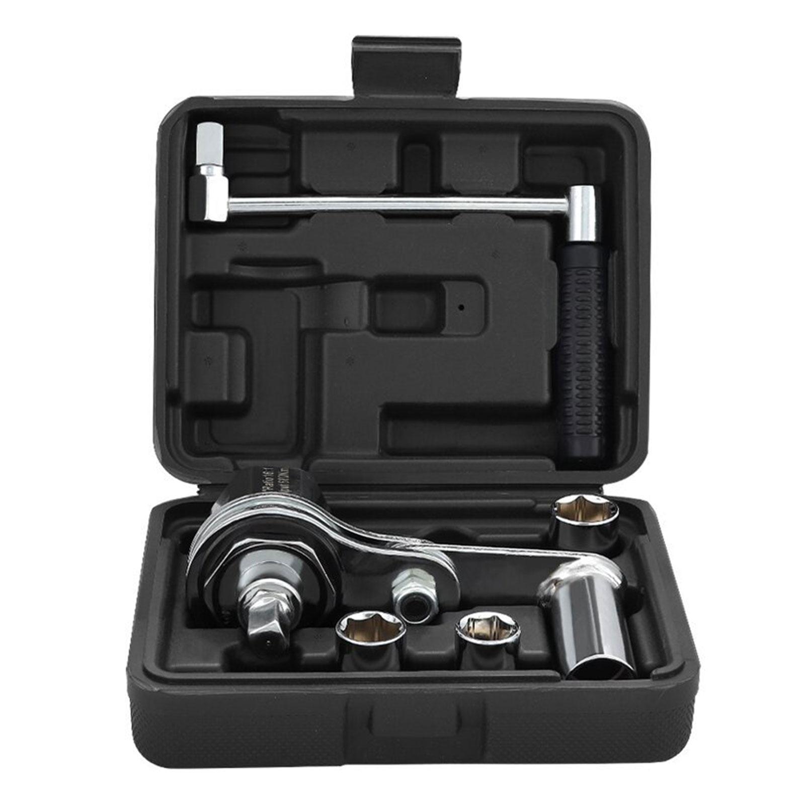 1/2" Drive Torque Multiplier Wrench | Lug Nut Remover with 17/19/21mm Sockets | Heavy Duty Torque Amplifier Tool for Tire Change Impact Wrench