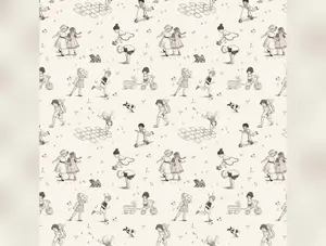Playground & Park | Playground Toile - Cream by Belle & Boo for Michael Miller | DDC12229-CREM