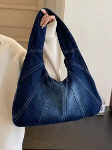 1pc  Women's shoulder bag, lightweight handbag, zipper closure, fashionable and versatile, casual and simple, suitable for college students, campus work, commuting, shopping, women's shoulder bag