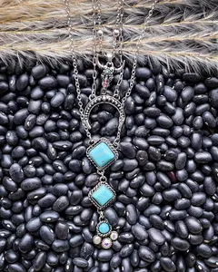 Kaylee Layered Fashion Necklace - Silver