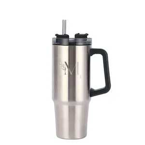 40 oz Stainless Steel Vacuum Flask Coffee Cups with Insulation - Drinkware, Flasks