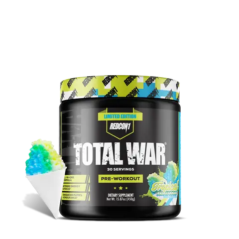 Total War Pre Workout Powder - Beta Alanine + Citrulline Malate Keto Friendly Pre Workout for Men & Women with 320mg of Caffeine - Fast Acting (30 Servings)