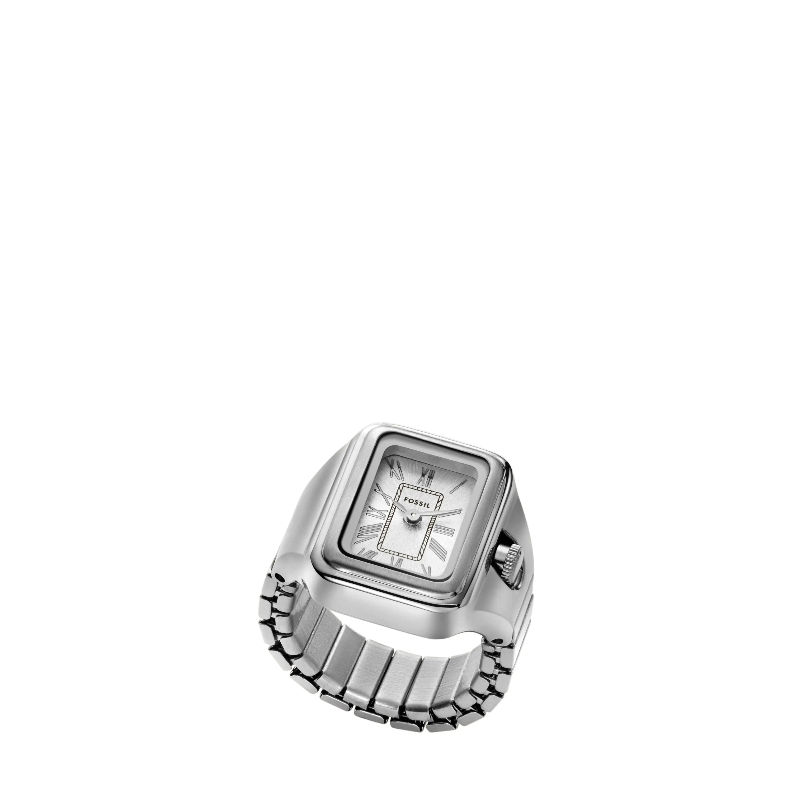 Fossil Women's Raquel Watch Ring Two-Hand, Stainless Steel