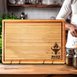 Personalized Fathers Day Gifts, Gift For Dad, BBQ Cutting Board, Husband Gift for Men, Wood Grill Gift for Him