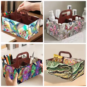 1pc DIY Hummingbirds Diamond Art Desktop Storage Box for Snacks,Skincare, Assemble Wood Handheld Decorative Box, Crystal Rhinestone Diamond Painting Snack Box for Adults, Great Gifts for Birthday, Mother's Day, Valentine's Day, Christmas, New Year