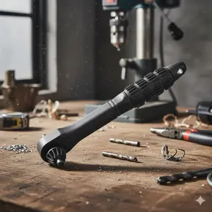 Dual-Headed Electric Drill Ratchet Wrench Set, Adjustable Ratchet Wrench, Ratcheting Wrench Set, High-Hardness Alloy Tools, Precision Gearbox Torque Wrench, Manual Locking Sockets for Repair & Drilling, Durable Home Power Tool Accessories