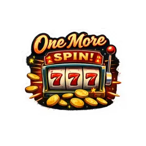 One More Spin slot machine Sticker | 777 casino coin decal