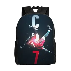 1PC back to school first day of school Number 7 CR7 Bicycle Kick Daypack Men Women Adult Outdoor Sports Backpack Washable Bookbag