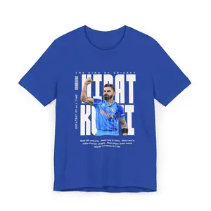 Virat Kohli l King Kohli l Indian cricket team player l GOAT l Team India l Cricket player l Batsman l Unisex Jersey T-Shirt
