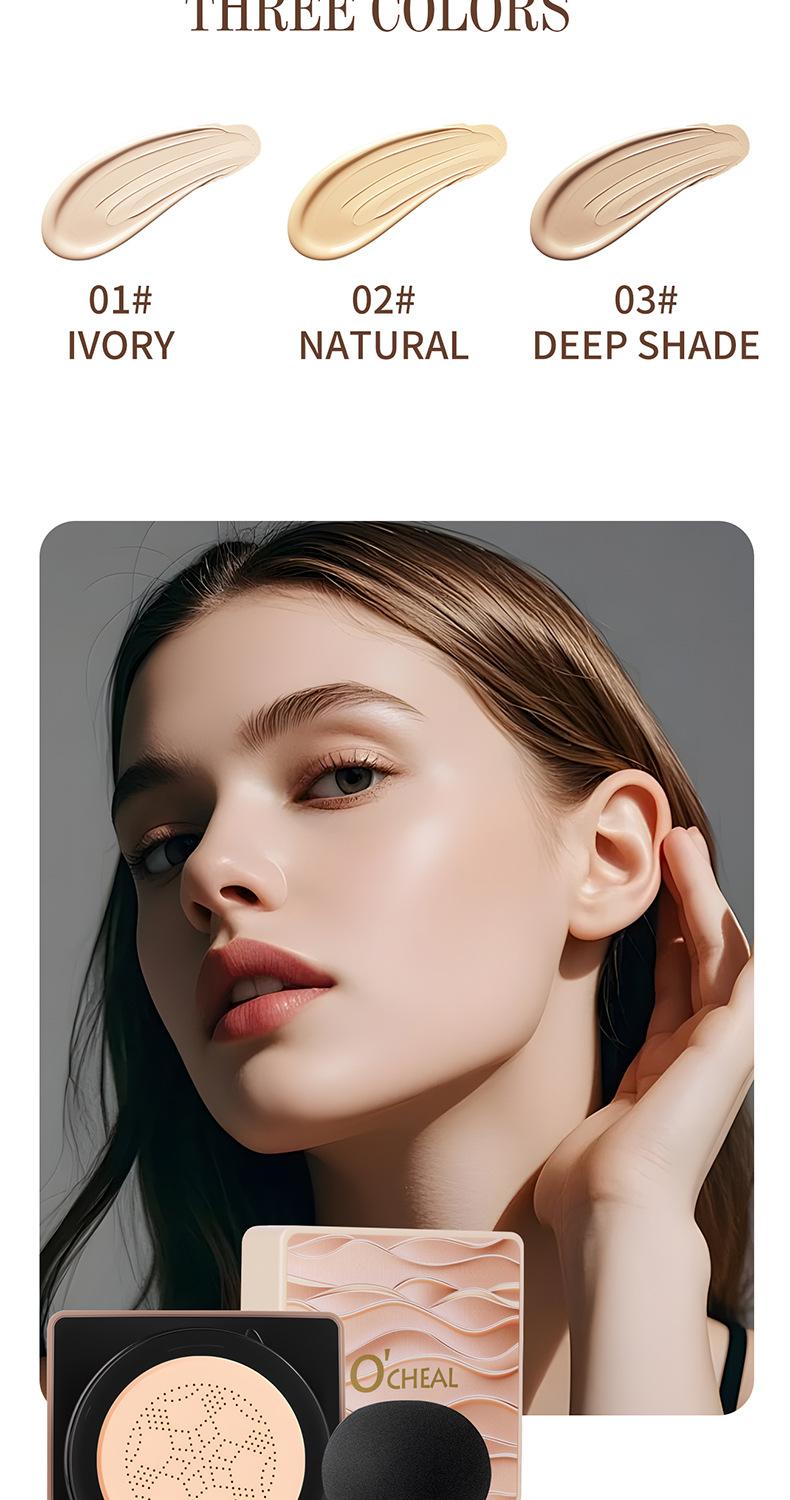 Air Mushroom Cushion BB Cream — Natural Finish, Non-Cakey, Brightening Foundation — Concealing, Long-Lasting, and Smudge-Proof