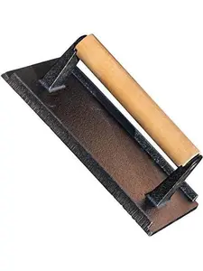 Pro Grade, Pre Seasoned Cast Iron Grill Weight 1Pk. Heavy Duty Steak and Burger Press with Wooden Handle for Grills, Griddles and Flattops.  Gadget for Bacon, Paninis, Sandwiches and Vegetables