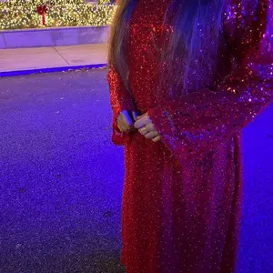 Sparkling Red Abaya