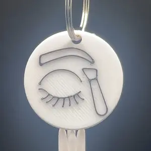 Brow & Lash (2) Tech NFC Keychain – One Tap, Instant Glow-Up