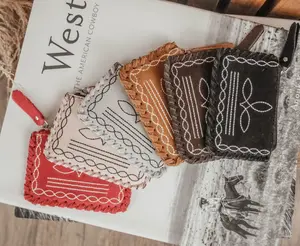 BOOT STITCH COIN POUCH