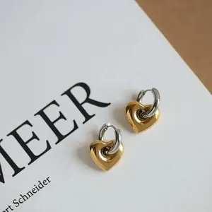 Heart Shaped Earring Stainless Steel