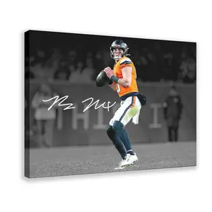 Bo Nix ,Canvas Poster Bedroom Decor Landscape Office Room Decor Gift wall decor Canvas poster