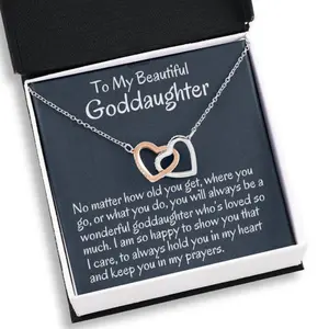 Goddaughter Necklace, To My Goddaughter Necklace Gift From Godmother Necklace Gift For First Communion, Confirmation