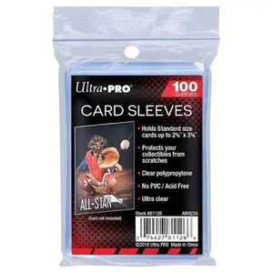 Ultra PRO 100ct All-Star Penny Sleeves 2.5" x 3.5" Soft Trading Card Protectors Clear Polypropylene No PVC Acid Free