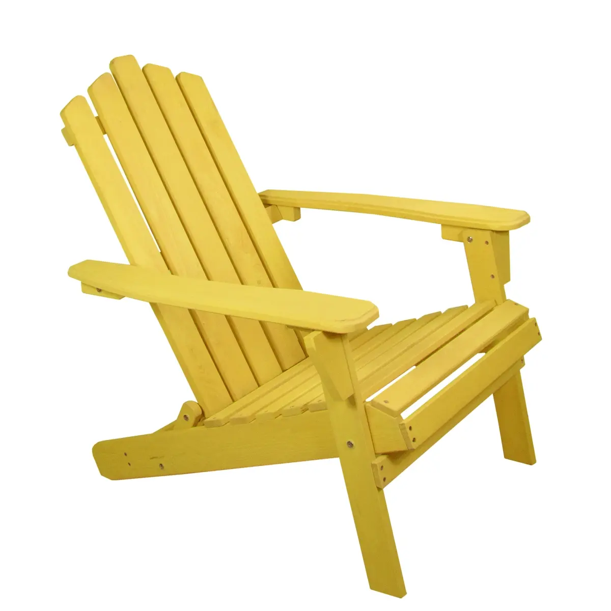 Northlight 34740454 36 in. Classic Folding Wooden Adirondack Chair, Yellow