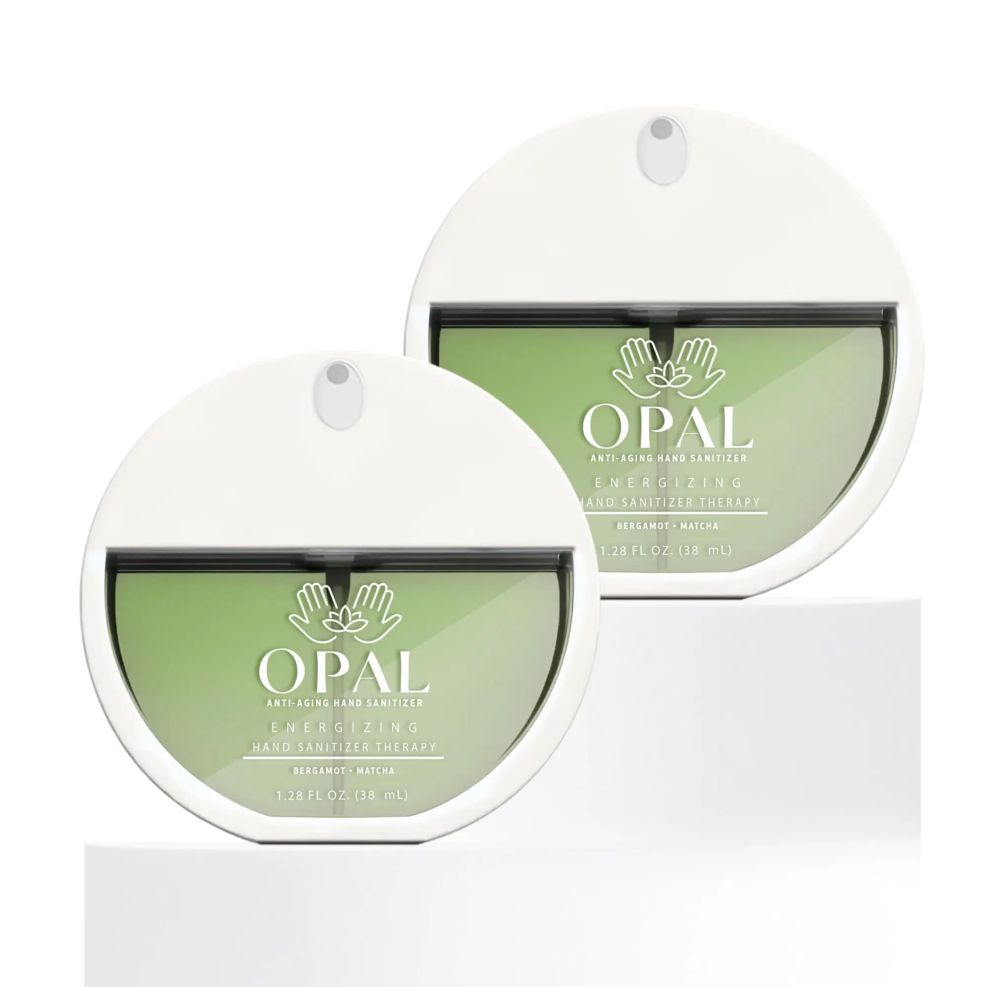 Opal Hand Sanitizer Spray with Hyaluronic Acid & Aloe, Hydrating Aromatherapy Formula, Bergamot & Matcha Scent, 2-Pack, 30ml Travel Size, Spray Bottle, Stress Relief, Hydration Boost, Stress & Mood Hand Sanitizers, Botanical, Oil, Skin Health Hand Sanitiz