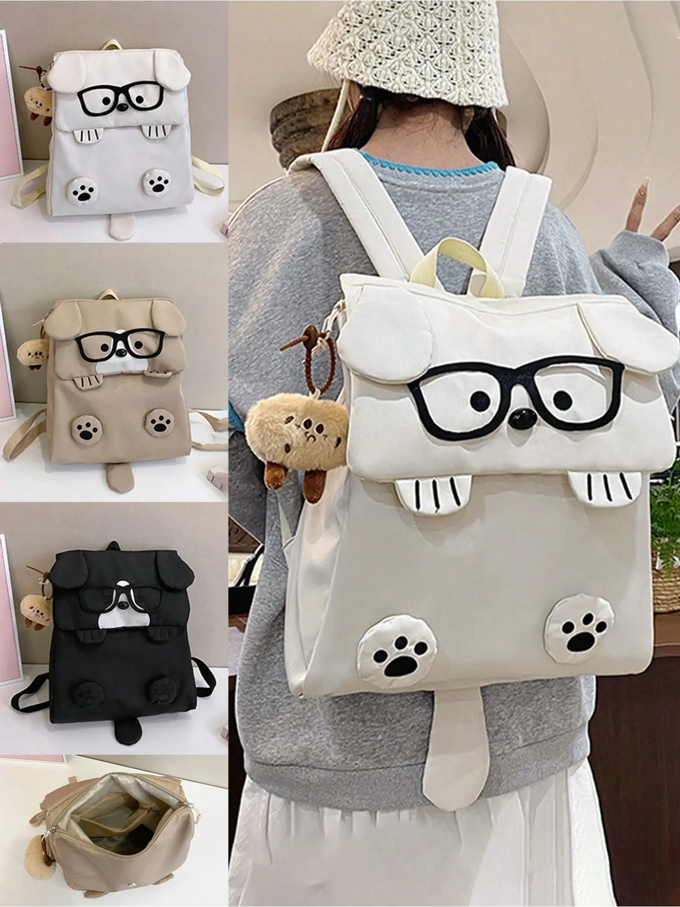 Cute Cat Backpack, Animal Shape Shoulder Bag, Adorable Accessory for Girls, Perfect for Daily Use, Shopping, Casual, Gift Ideas