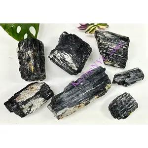 Wholesale Lot 3 lbs Natural Black Tourmaline with Muscovite Mica Crystal Raw