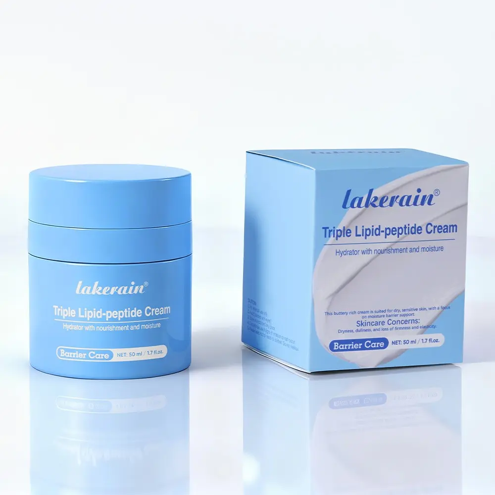 Lakerain 1 Count Nourishing Deeply Moisturizing Cream, Face Moisturizers, Long-Lasting Hydration | Strengthens Skin Barrier, Fades Dryness & Dullness, Relieves Skin Discomfort, Ideal for Dry & Sensitive Skin