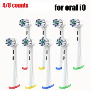 4/8 PCS for Oral B iO 2/3/4/5/6/7/7G/8/9/10 Electric Toothbrush Replacement Toothbrush Brush Heads Toothbrush Head Replaceable Brush Heads
