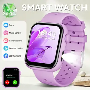 SIMSONLAB Multi-Function Watch, Led Flashlight, Custom Dial, Bluetooth Call, Message, Music & Camera Control, Minimalist, For Students, High Cost Performance, Perfect Gift, New Arrival, Wearable