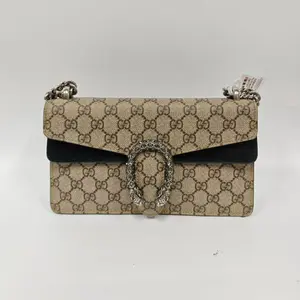 Pre-owned France Crossbody Bags Gucci — Dionysus Medium (Monogram with Black Trim)（SZ H06154）