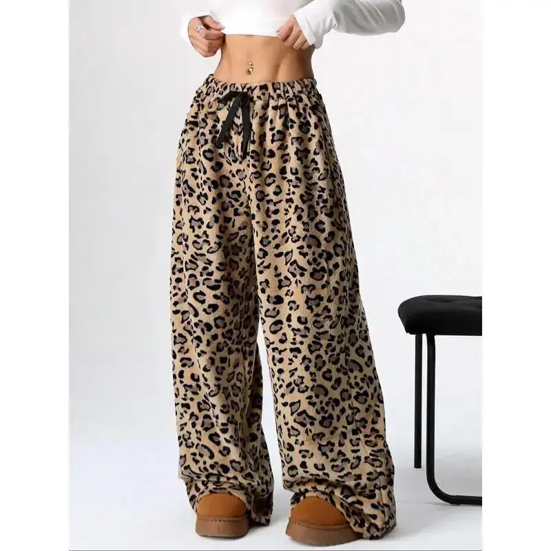 Comfort Women's Fuzzy Plush Pajama Pants Drawstring Elastic Waist Wide Leg Teddy Pj Bottoms Lounge Pants Casual Comfort Women's Fuzzy Plush Pajama Pants Drawstring Elastic Waist Wide Leg Teddy Pj Bottoms Lounge Pants Casual