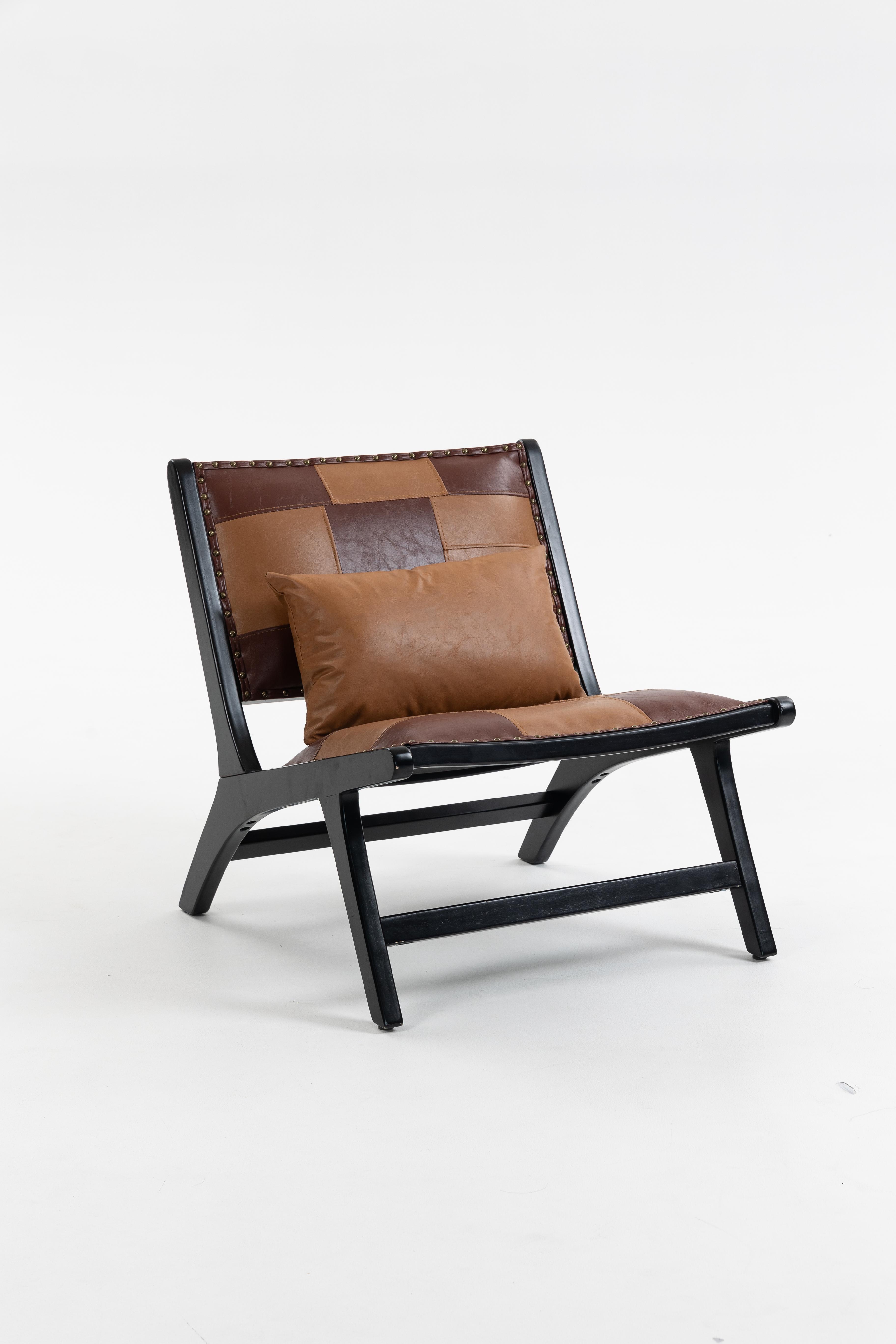 ModernBohoAccentChairforLivingRoom-MidCenturyLoungeChairSideChairIndoor,PULeatherErgonomicCurvedBackWoodFrame,Easy10MinAssembly,MultipleColors(Blue/Yellow&AntiqueBrown),forBedroomReadingNookApartmentDorm ModernBohoAccentChairforLivingRoom-MidCenturyLoungeChairSideChairIndoor,PULeatherErgonomicCurvedBackWoodFrame,Easy10MinAssembly,MultipleColors(Blue/Yellow&AntiqueBrown),forBedroomReadingNookApartmentDorm