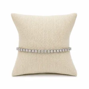 Mini Tennis Bracelet - Fits 6.5 inches - White Gold Plated