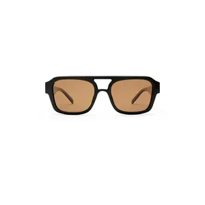 Le Specs Subzero Sunglasses in Black & Brown Mono Polarized