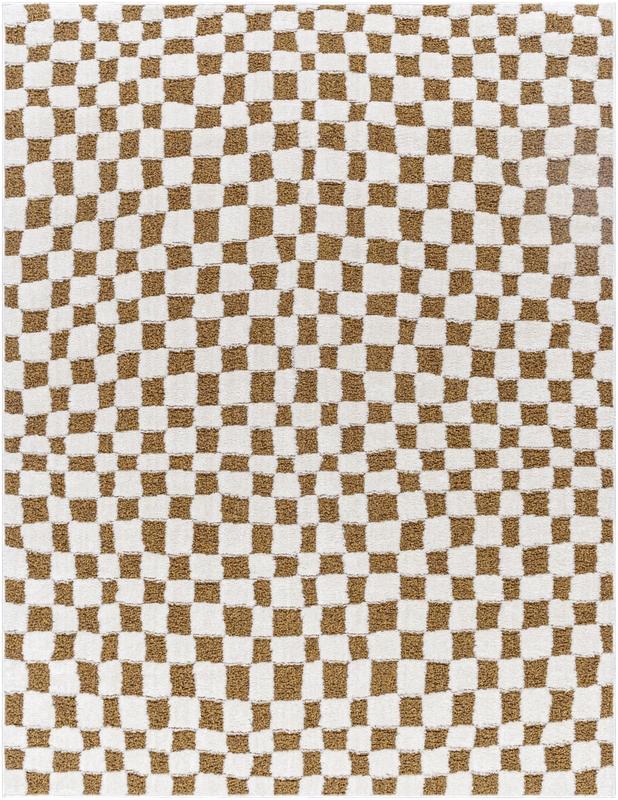 Livabliss FEU2317-537 5 ft. 3 in. x 7 ft. Freud Machine Woven Rectangle Rug, Ivory & Brown