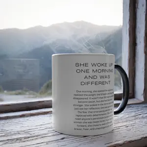 NW Legacy Tees Unapologetically HER Printed Color-Morphing 11oz Lightweight Glossy BPA-Free Ceramic Coffee Mug - Reusable, Washable Kitchenware Drinkware (Color-Change Mugs Category), Coffee Mugs
