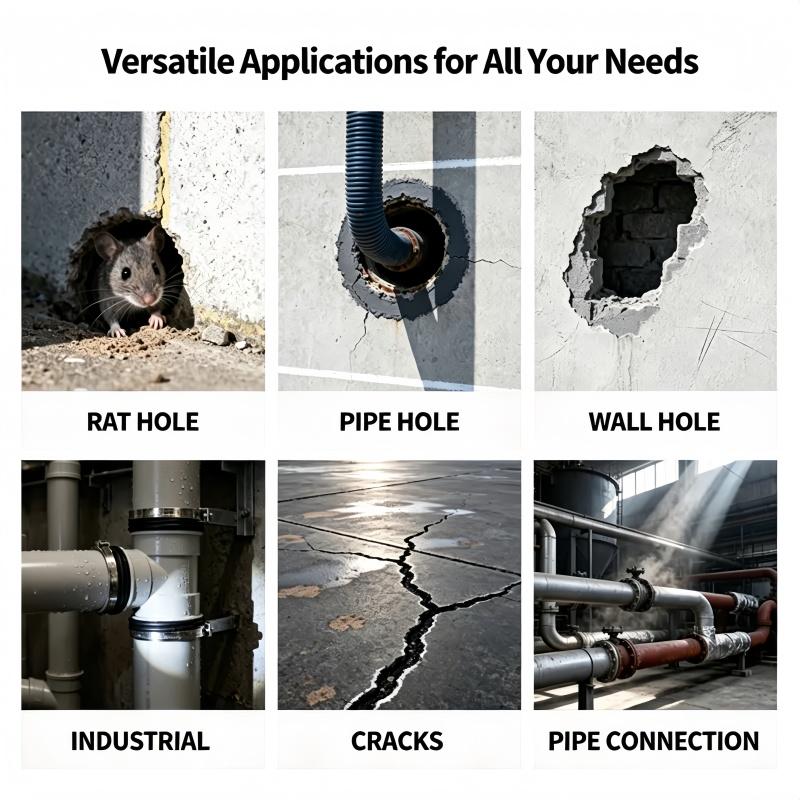 6-Pack of New Waterproof Sealant Putty: Quick-Repair Putty for Sealing Wall Holes, Drain Connections, Wall Openings, and Air Conditioning Vents—An Everyday Essential