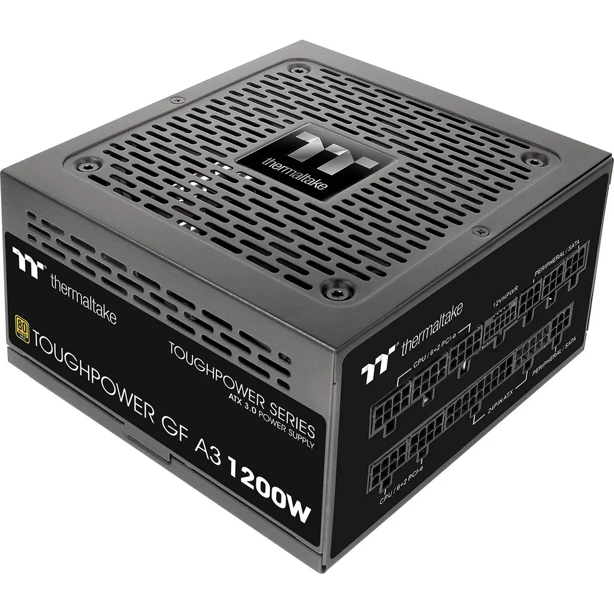 Thermaltake Toughpower GF A3 TT Premium Edition 1200W 80 Plus Gold Certified Fully Modular ATX 3.0 Power Supply Unit, Black