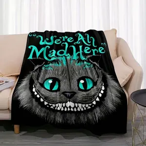 1pc Cat Blanket Soft And Cozy Fleece Blanket, Plush Throw for Adult Bedroom Living Room Sofa Camping Travel 1