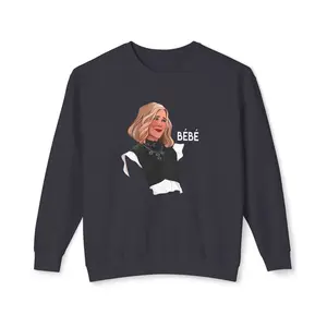 Moira Rose Crewneck Sweatshirt – Retro Chic 'Bébé' Portrait Graphic