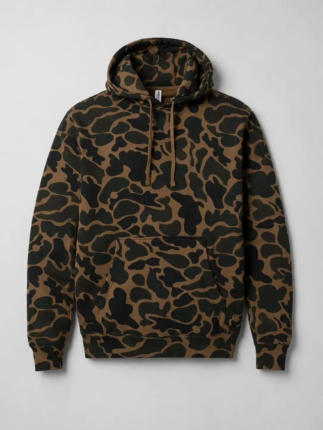 Vintage Duck Camo Hoodie Pullover For Men And Women, Mossy Oak Bottomland Camo Hoodie, Camo Hunting Hoodie, Trendy 3D Hoodie, Streetwear Casual Hoodie, Full Size S-5XL