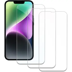 Screen Protector for iPhone 17 Pro Max 16 15 14 13 12 11 Pro Max Plus Display 3 Pack Tempered Glass, Dynamic Island Compatible, Case Friendly [Not for iPhone 17 Pro Max  Display, Case Friendly