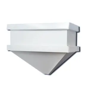 Extra Large Aluminum Gutter Leader Head – XL Collection Box W 15.5" x H 13" x D 8", Maximum Capacity for Large Roofs, Commercial Buildings & Multi-Gutter Convergence