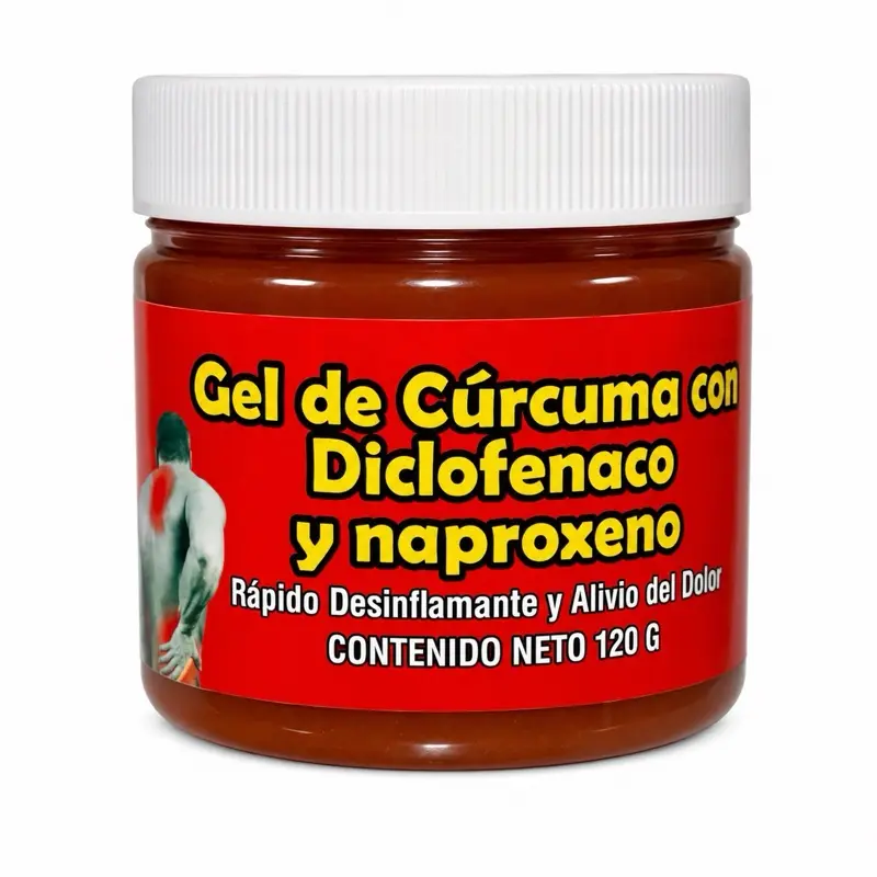 Gel De Curcuma con Diclofenaco y naproxeno muscular 120g - Arnica Massage Balm – 120g | Soothing Full-Body Care