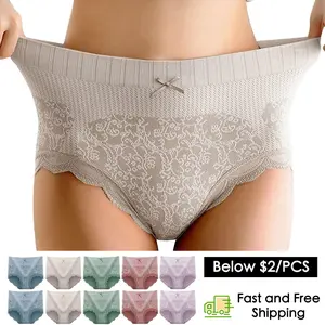 5/10 Pack Women's Mid Waist Seamless Underwear,Bow Tie Panties,Panties For Women,No Show Breathable Panties Full Coverage Invisible Brief S-XL