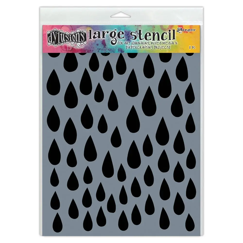 Dylusions Stencils Raindrops Dylusions Stencils Raindrops